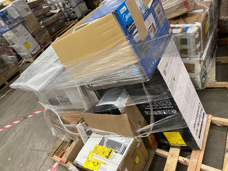 Photo 1 of ****no returns accepted***** final sale *****pallet with air conditioners and possible some fans only for parts, remote control or some part may be missing this pallet also contains small miscellanious item retail price is estimated for parts.