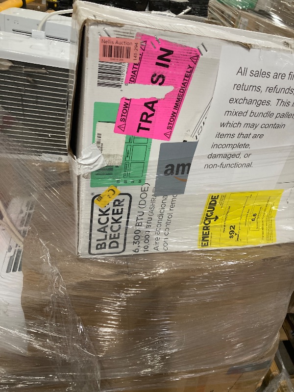 Photo 1 of ****no returns accepted***** final sale *****pallet with air conditioners and possible some fans only for parts, remote control or some part may be missing this pallet also contains small miscellanious item retail price is estimated for parts.