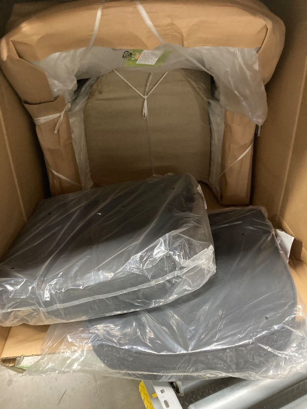 Photo 1 of **ONLY 2 CHAIRS WITH BLACK CUSHIONS/INCOMPLETE SET**Jeco 5 Piece Wicker Dining Set with with Black Cushions, White