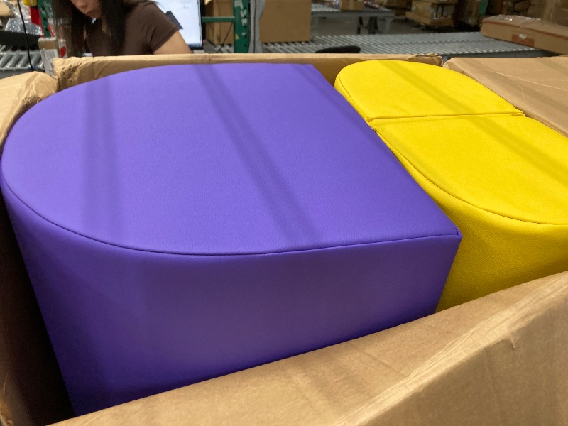 Photo 1 of  ONLY PURPLE AND YELLOW PIECES Children's Factory Rainbow Arch Climber, Toddler Indoor Playset, Baby Soft Play Equipment for Preschool, Daycare