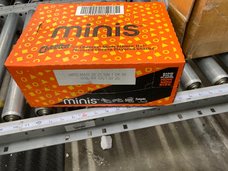 Photo 1 of  BB 03.26.25 Minis Canisters, Cheetos Flamin' Hot, 1.5 Ounce (Pack of 12)