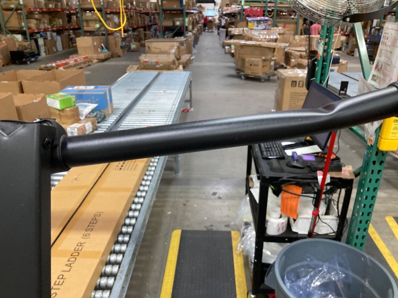 Photo 1 of **DAMAGE TOP RAILING-SEE PICS**SOLADDER 6 Step Ladder for 12 Feet High Ceiling, Folding Step Stool with Handgrip & Anti-Slip Wide Pedal, Portable Lightweight Aluminum Stepladder for Kitchen, Home (300 lbs Capacity) - Black