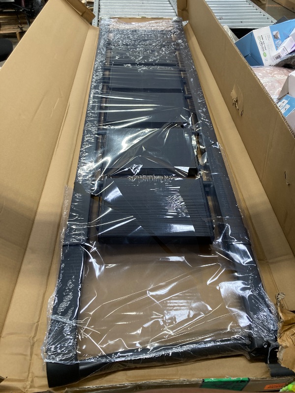 Photo 1 of **DAMAGE TOP RAILING-SEE PICS**SOLADDER 6 Step Ladder for 12 Feet High Ceiling, Folding Step Stool with Handgrip & Anti-Slip Wide Pedal, Portable Lightweight Aluminum Stepladder for Kitchen, Home (300 lbs Capacity) - Black