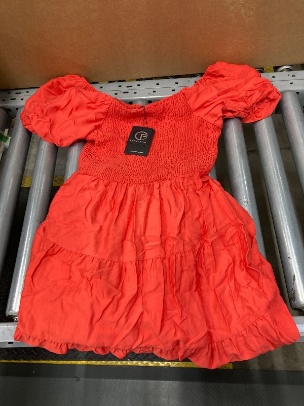 Photo 1 of **DRESS IS LONGER THAN PICTURE**Funlingo Women's LONG DRESS ORANGE SIZE LARGE