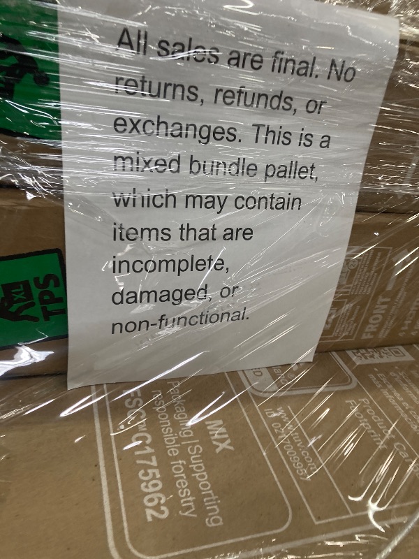 Photo 1 of ********No returns***No refund*******TV pallet doesn't work, only for parts of different brands and sizes. Some turn on, others don't. Broken screens, possibly missing cables and remote control. Returns not accepted. Final sale, approximate retail price o