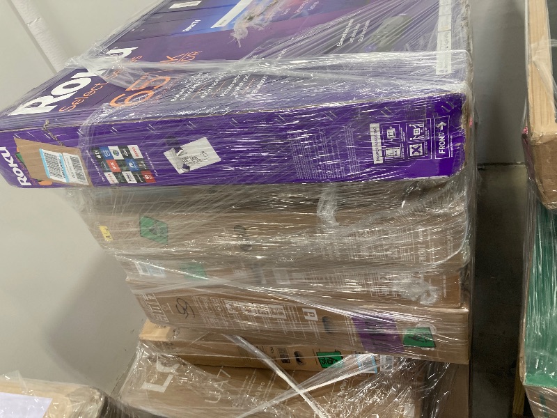 Photo 1 of ********No returns***No refund*******TV pallet doesn't work, only for parts of different brands and sizes. Some turn on, others don't. Broken screens, possibly missing cables and remote control. Returns not accepted. Final sale, approximate retail price o