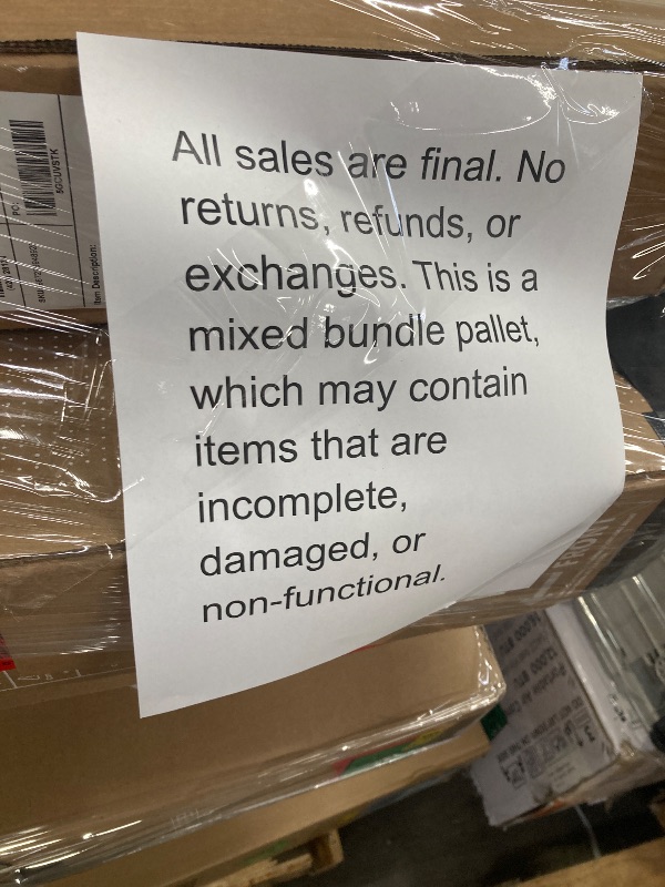 Photo 1 of ********No returns***No refund*******TV pallet doesn't work, only for parts of different brands and sizes. Some turn on, others don't. Broken screens, possibly missing cables and remote control. Returns not accepted. Final sale, approximate retail price o