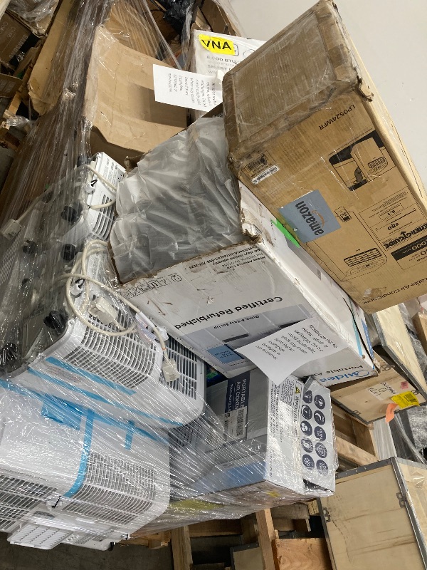 Photo 1 of ****no returns accepted***** final sale *****pallet with air conditioners and possible some fans only for parts, remote control or some part may be missing this pallet also contains small miscellanious item retail price is estimated for parts.