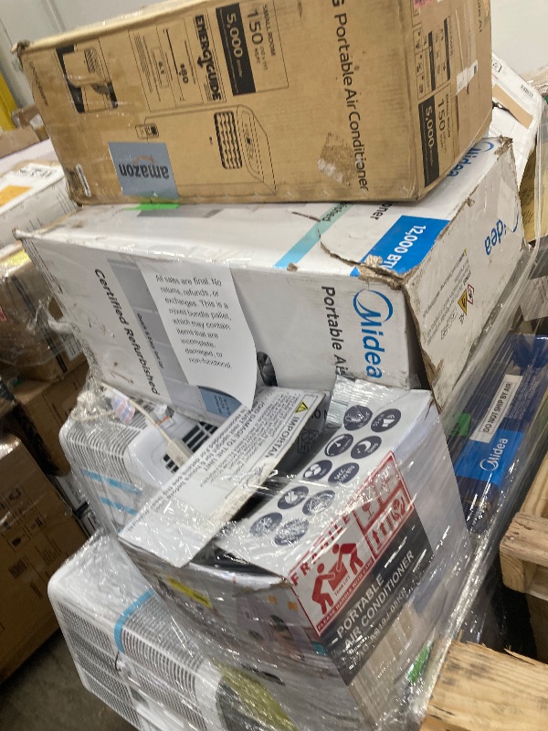 Photo 1 of ****no returns accepted***** final sale *****pallet with air conditioners and possible some fans only for parts, remote control or some part may be missing this pallet also contains small miscellanious item retail price is estimated for parts.