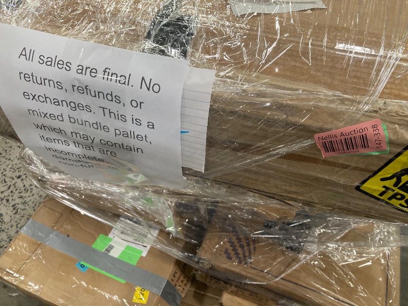 Photo 1 of ********no return no refund ********* pallet of different wooden items for example bed, mirrors, chairs, tables and much more returns are not accepted final sale