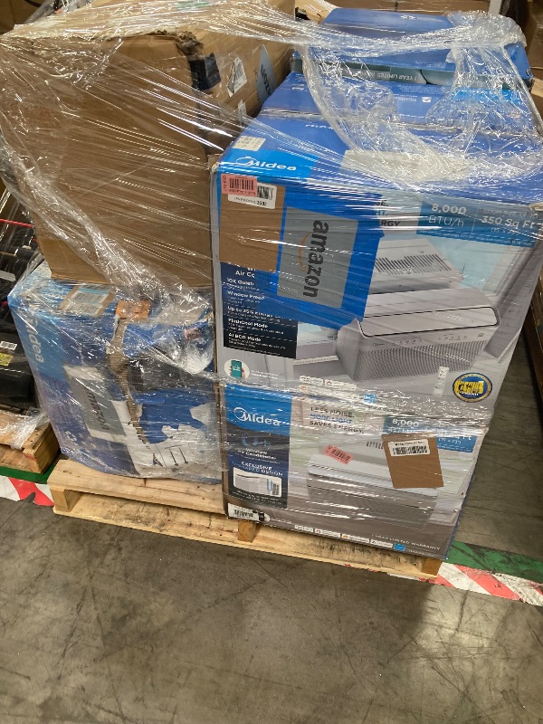 Photo 1 of ****no returns accepted***** final sale *****pallet with air conditioners and possible some fans only for parts, remote control or some part may be missing this pallet also contains small miscellanious item retail price is estimated for parts.
