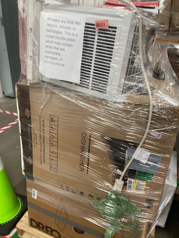 Photo 1 of ****no returns accepted***** final sale *****pallet with air conditioners and possible some fans only for parts, remote control or some part may be missing this pallet also contains small miscellanious item retail price is estimated for parts.