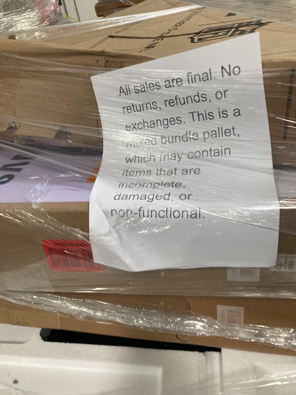 Photo 1 of ********No returns***No refund*******TV pallet doesn't work, only for parts of different brands and sizes. Some turn on, others don't. Broken screens, possibly missing cables and remote control. Returns not accepted. Final sale, approximate retail price o