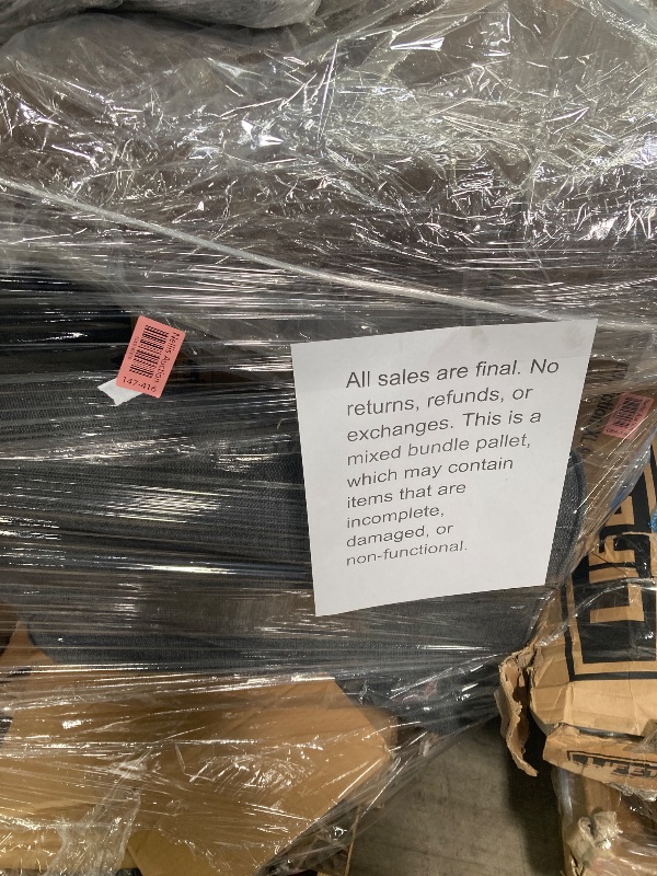 Photo 1 of ********no return no refund ********* pallet of different wooden items for example bed, mirrors, chairs, tables and much more returns are not accepted final sale