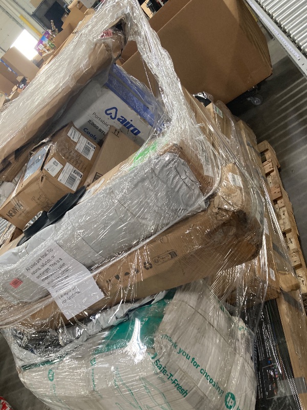 Photo 1 of ********no return no refund ********* pallet of different wooden items for example bed, mirrors, chairs, tables and much more returns are not accepted final sale