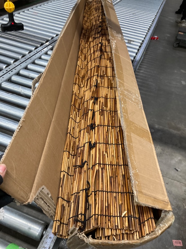 Photo 1 of **USED  **ZNCMRR Natural Bamboo Fencing 6 Feet High Privacy Fence Reed Fencing Rolls Screen Curtains for Balcony Patio Shades Garden Backyard Outdoor ?Brown?