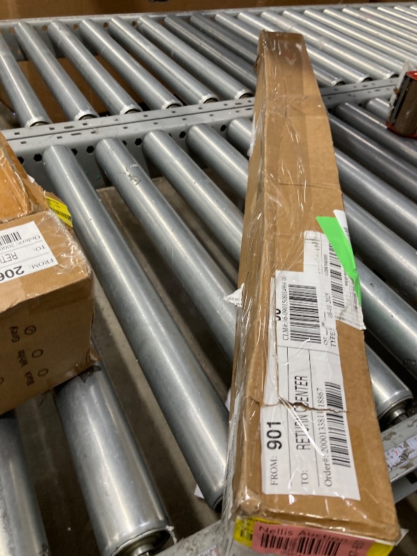 Photo 1 of 1 Inch Industrial Adjustable Curtain Rod for Windows 48 to 86,Indoor/Outdoor Pipe Wrap Around Curtain Rod