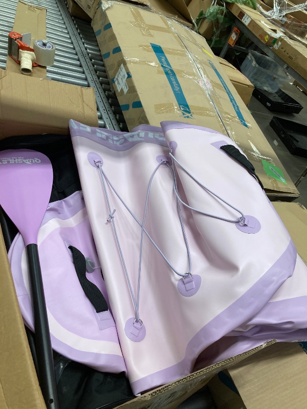 Photo 1 of **** misssing***** parts Quashley Inflatable Paddle Board  Stand Up Paddleboards Inflatable with Premium SUP Accessories,Durable Material and Non-Slip Deck Purple Paddle Boards