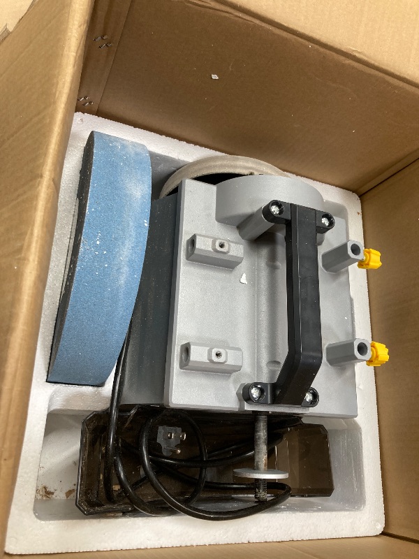 Photo 1 of ***used misssing parts ******KFMK 10 Inch Variable Speed Wet Sharpening System, 90-160RPM Wet Bench Grinder, Two Direction Water Cooled Wet/Dry Sharpening System for knife, Chisel, Scissor, Woodworking Tools