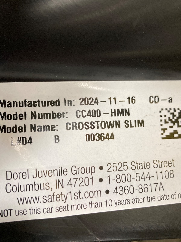 Photo 1 of ***USED***Safety 1st Crosstown Slim All-in-One Convertible Car Seat, Deep Sea  
***(BOX RIPPED/TORN)***