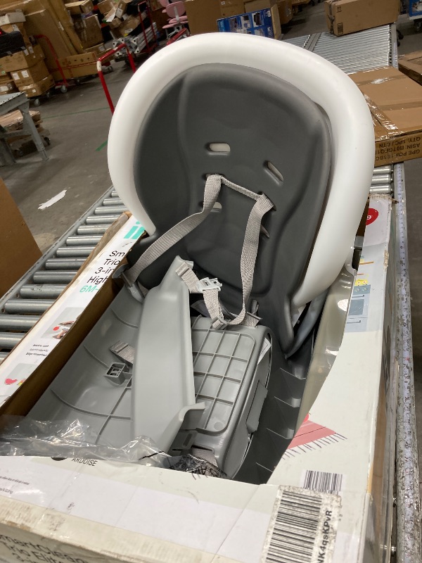 Photo 1 of *****used**** Ingenuity SmartClean Trio Elite 3-in-1 Convertible Baby High Chair, Toddler Chair, and Dining Booster Seat, For Ages 6 Months and Up, Unisex - Slate