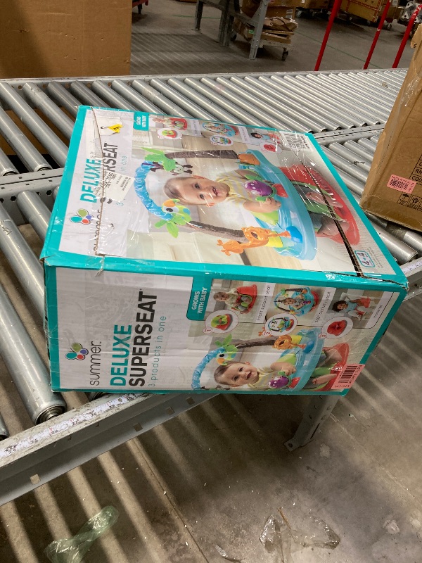 Photo 1 of ** used, missing parts*****Summer by Bright Starts Deluxe SuperSeat, Wild Safari, Fun Baby Seat for Sitting Up, Playtime, and Meals, Ages 4 Months to 4 Years