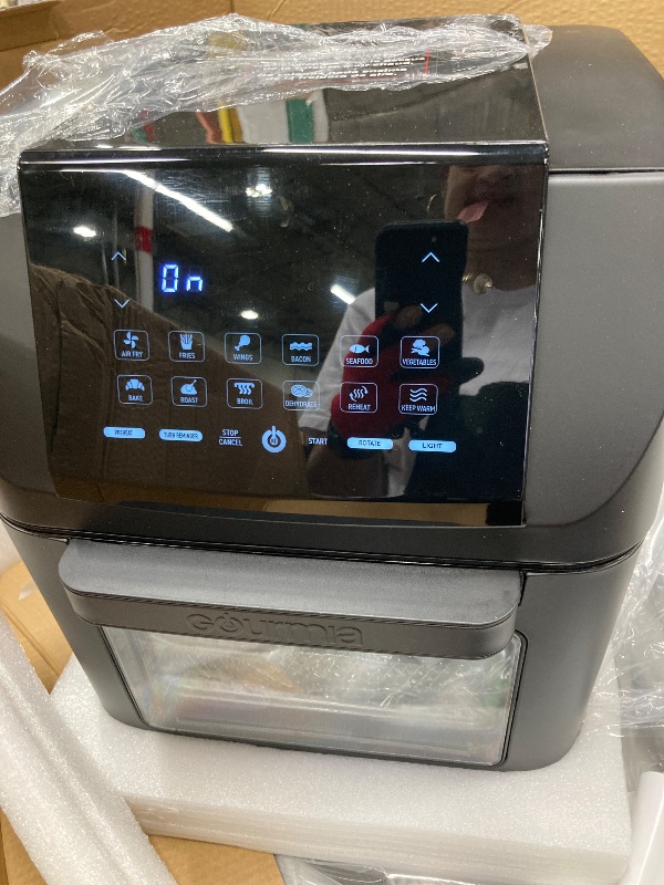 Photo 1 of ****HAS SOME BROKEN SIDES BUT SMALL**Gourmia 14qt All-in-One Digital Air Fryer, Oven, Rotisserie & Dehydrator