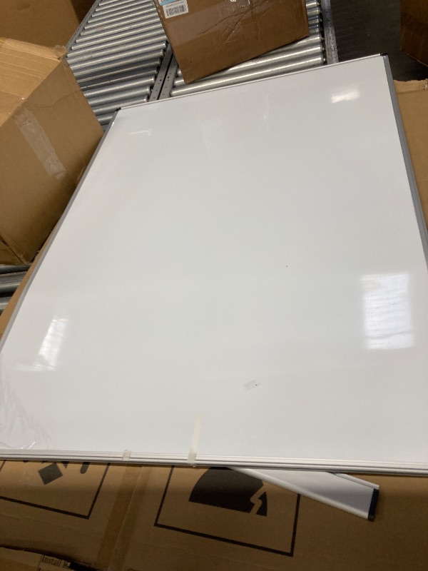 Photo 1 of *****There is a little bump in the middle part****    GCAN Dry Erase Board 47" x 35" Magnetic Whiteboard Large Marker Board 4'x3' White Board Wall Mount