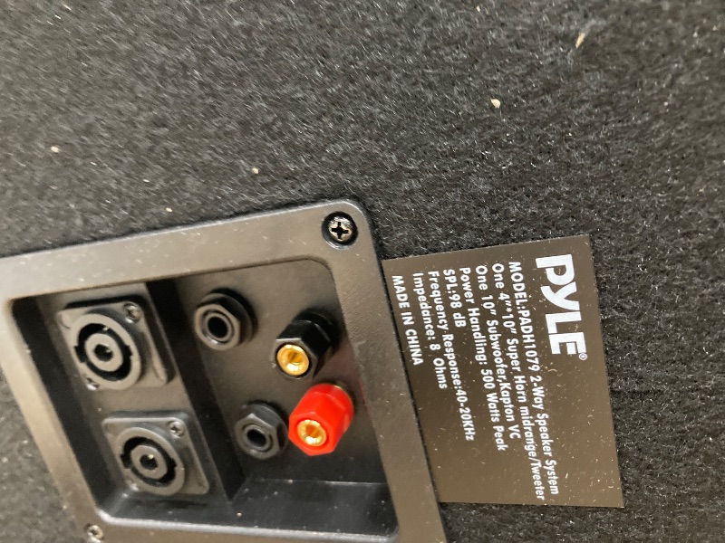 Photo 1 of ****It could not be tested because it did not have the connector and it is also used and is missing parts**** 500Watt Outdoor Sound System Vehicle Stereo Speakers w/ 10" Woofer, 1.5" Kapton VC, Dual Tweeters, 4"x10" Super Horn Midrange, Crossover Network 