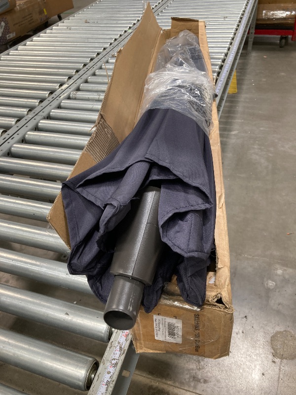 Photo 1 of ***They are missing the bottom part, the tube where it connects underneath used *******FLAME&SHADE 7.5ft Patio Umbrella - Outdoor Umbrella with Push Button Tilt and Crank for UV Protection, Table Market Umbrella for Garden, Deck, Backyard, Pool and Beach(