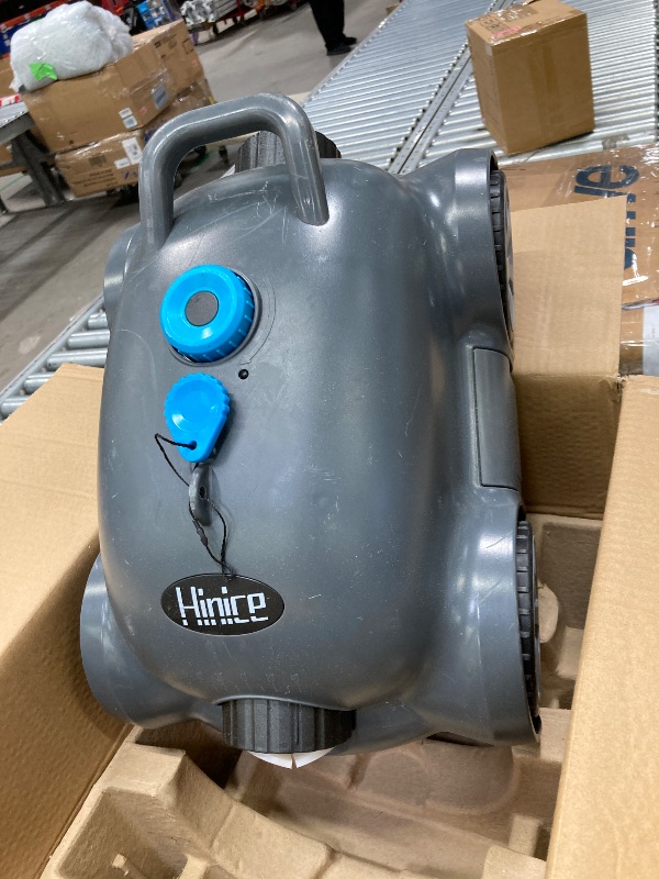 Photo 1 of ****IT WAS NOT TESTED BECAUSE IT DID NOT HAVE THE CONNECTOR. IT IS USED AND IT IS NOT KNOWN IF IT WORKS.****Hinice Cordless Robotic Pool Cleaner,Automatic Pool Vacuum Robot for In-Ground/Above Ground Pools,150 Min Runtime, IPX8 Waterproof, 2200 Sq Ft Cove