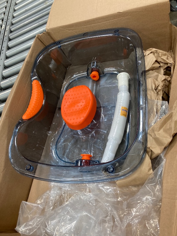 Photo 1 of **USED***Hair Washing Basin for Bedridden, Portable Shampoo Bowl, Basin at Home for the Elderly, Hair Cuts and Coloring for the Elderly, Disabled, Bedridden and Handicapped, Blue