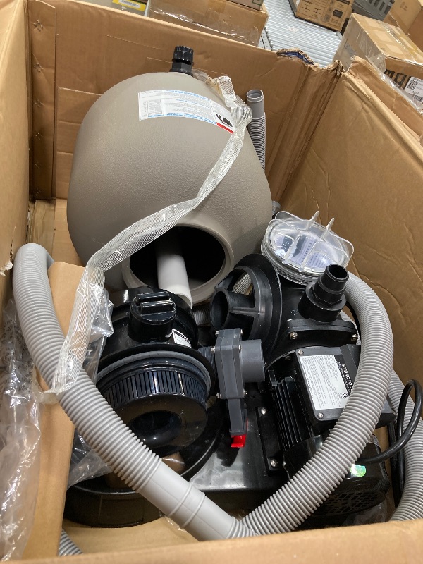 Photo 1 of ****USED MISSING PARTS ***SWIMLINE HYDROTOOLS Pool Sand Filter Pump For Above Ground & Inground Pool | 14 Inch Cleaner System 1/2 HP (0.45 THP) Horsepower 2400 GPH | Pools Up To 10500 Gallons Intex Bestway Compatible 71405