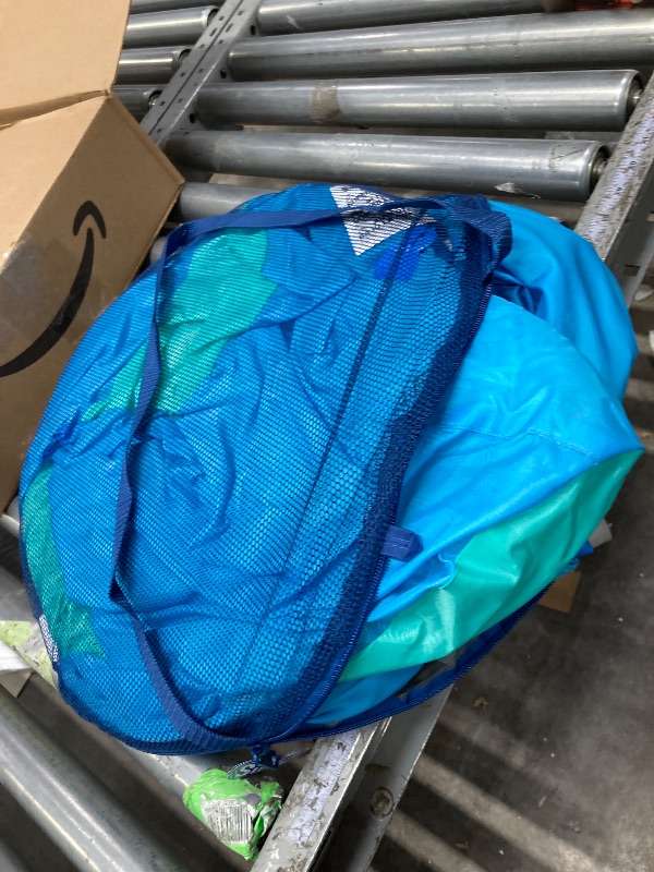 Photo 1 of ****used***SwimWays Spring Float Premium Recliner Pool Lounger, Inflatable Pool Floats Adult with Fast Inflation for Ages 15 & Up, Sky Blue