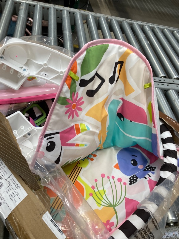 Photo 1 of **USED MISSSING PARTS **Fisher-Price Baby Musical Toy Set Glow and Grow Kick & Play Piano Gym Pink Playmat with 2 Rattle Maracas for Newborns Ages 0+ Months