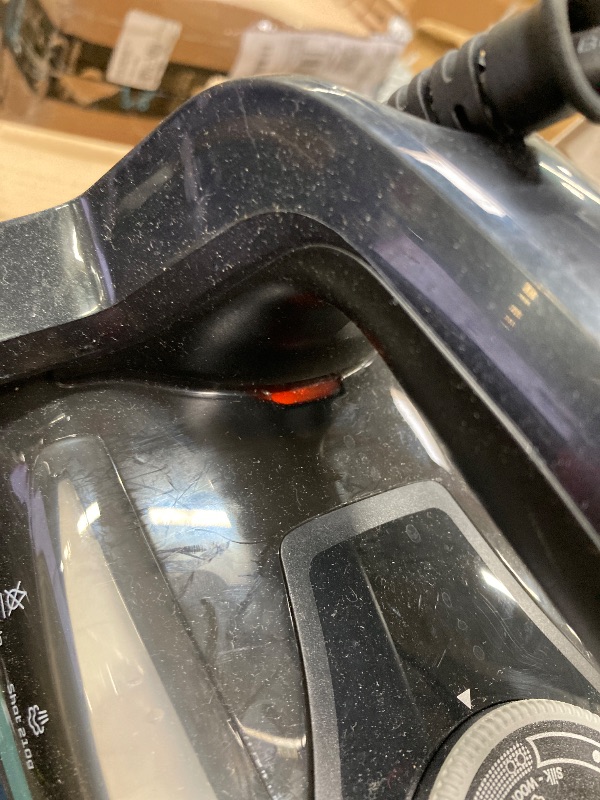 Photo 1 of ***USED***Rowenta Steam Force Stainless Steel Soleplate Steam Iron for Clothes 400 Microsteam Holes 1800 Watts Ironing, Fabric Steamer, Garment Steamer, Digital Display, Precision Tip DW9440