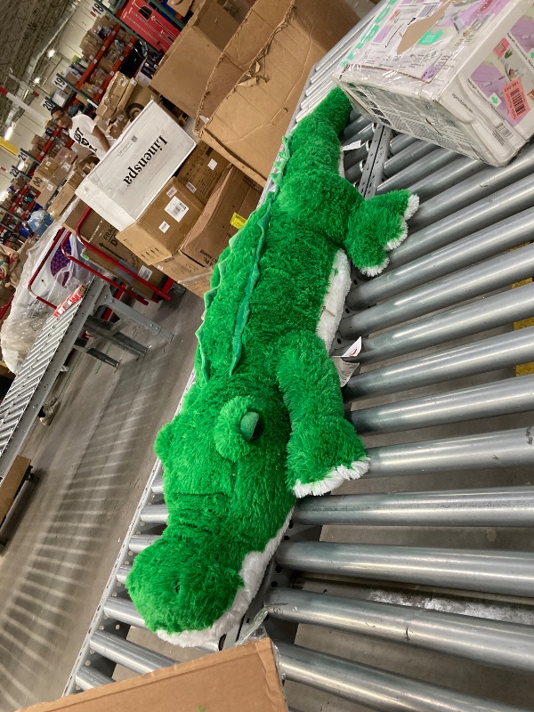 Photo 1 of  *USED*MorisMos Giant Alligator Stuffed Animal, 67inch Huge Alligator Plush Toy, Large Stuffed Crocodile Pillow for Kids, Green