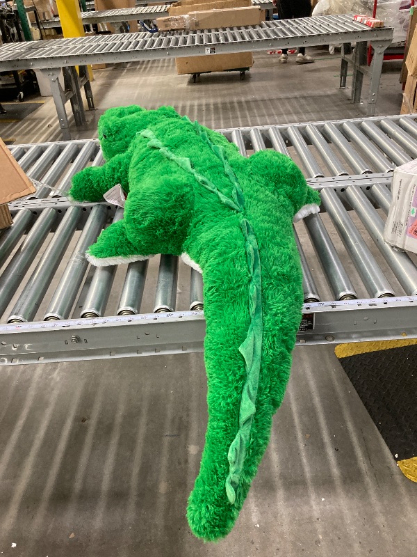 Photo 1 of  *USED*MorisMos Giant Alligator Stuffed Animal, 67inch Huge Alligator Plush Toy, Large Stuffed Crocodile Pillow for Kids, Green