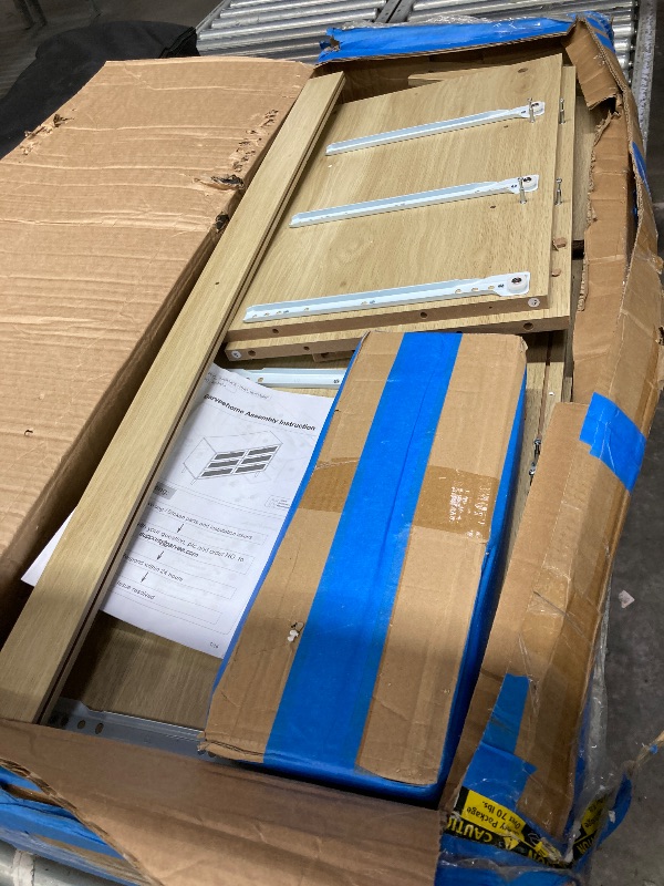 Photo 1 of ** similar missing parts used *****IDEALHOUSE Natural Rattan 6 Drawer Dresser for Bedroom, Modern Chest of Drawers with Gold Legs and Gold Handles, Wide Double Dresser with Large Tabletop and Anti-Tipping Design for Bedroom Living Room