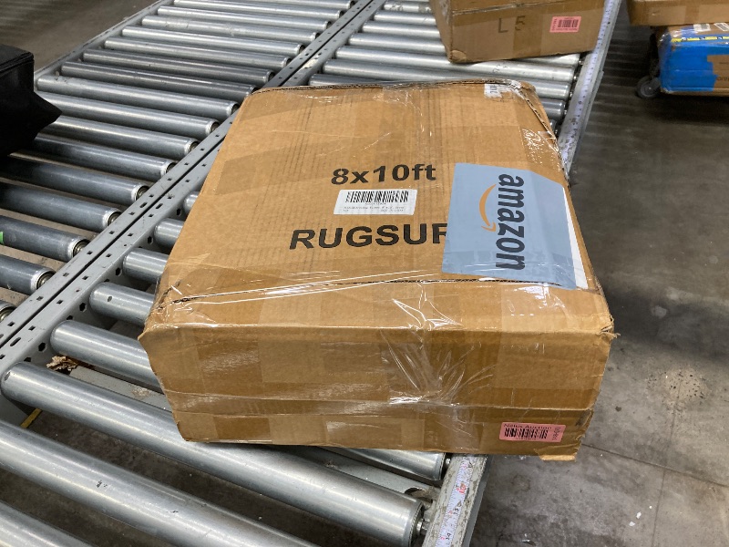 Photo 1 of  ******used*** RUGSURE Washable Area Rugs - Perfect for Living Room, Bedroom, Kids Room, Nursery - Stain & Water Resistant Non-Slip, Pet & Child Friendly, Vintage Tribal Area Rugs (Green, 8' x 10')