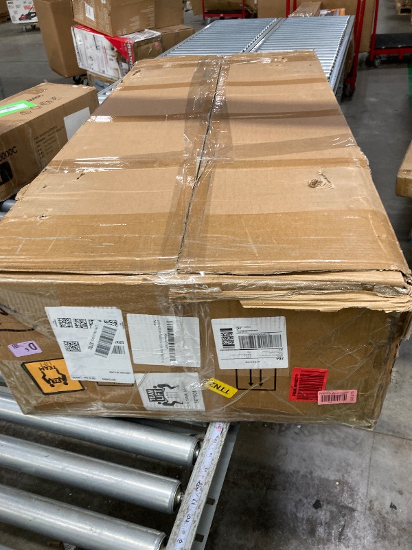 Photo 1 of **used missing parts** LuminaLiftCure Foldable Hydraulic Material Lift Dolly, 450lbs Lift Table Cart, Pallet Stacker Winch Stacker, Forklift with 35" Lift Height, Pallet Truck Dolly, Pallet Jack, Steel Platform x 1