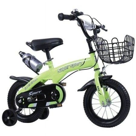 Photo 1 of **used ********12 Inch Kids Bike with Training Wheels Height Adjustable Kids Bicycle with Basket/Water Bottle Xmas Birthday Gift for Girls Boys Toddlers Kids 1-5