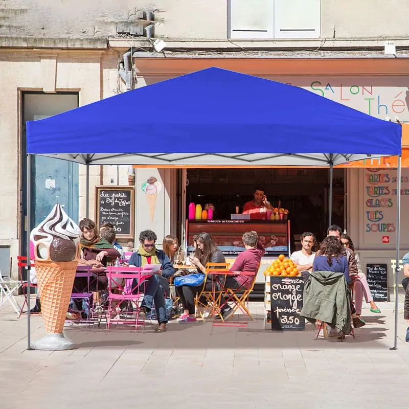 Photo 1 of   **use*****GVDV Canopy Tent, 10x10 ft Easy Pop up Outdoor Canopy Tent, Portable Straight Leg Gazebo Instant Canopy
