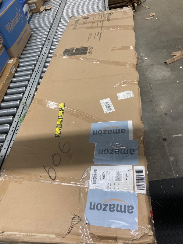 Photo 1 of ** Missing Pieces ** Stock Picture show Complete Cabinet** Sauder Select Multipurpose Bedroom Armoire Wardrobe Closet Pantry Storage Cabinet with Storage Drawers and Hanging Rail, in Silver Sycamore