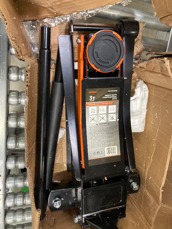 Photo 1 of **PARTS ONLY**AV Steel Low Profile Floor Jack 3 Ton (6600 lbs), Heavy Duty Hydraulic Jack for Car, Heavy-Duty Floor Jack with Dual Pistons Quick Lift Pump, Car Floor Jack with Lifting Range 3-1/8'' to 19-7/8''