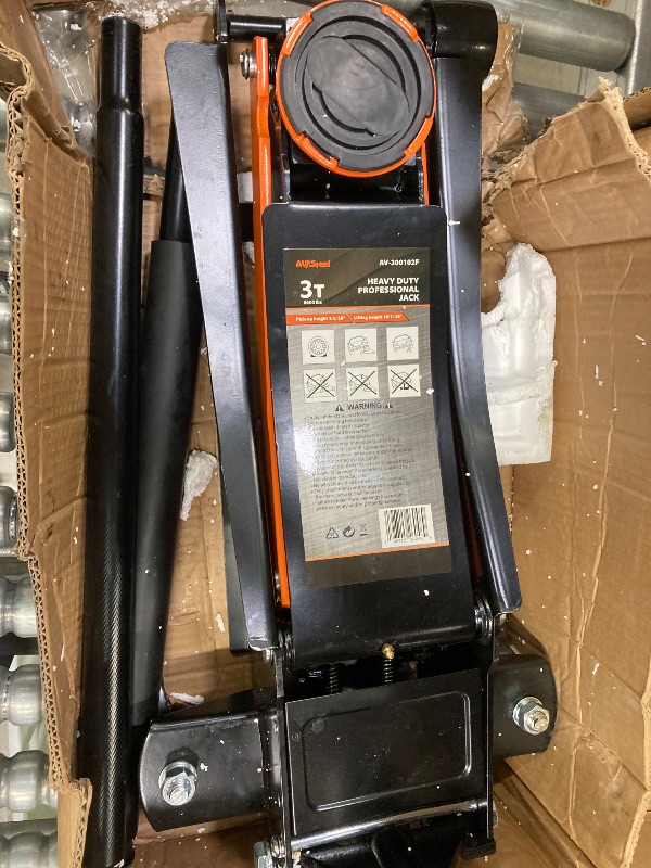 Photo 1 of **PARTS ONLY**AV Steel Low Profile Floor Jack 3 Ton (6600 lbs), Heavy Duty Hydraulic Jack for Car, Heavy-Duty Floor Jack with Dual Pistons Quick Lift Pump, Car Floor Jack with Lifting Range 3-1/8'' to 19-7/8''