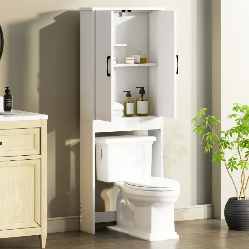 Photo 1 of ** Stock Picture for Reference Only ** Over-the-Toilet Space Saver Storage Cabinet, White
