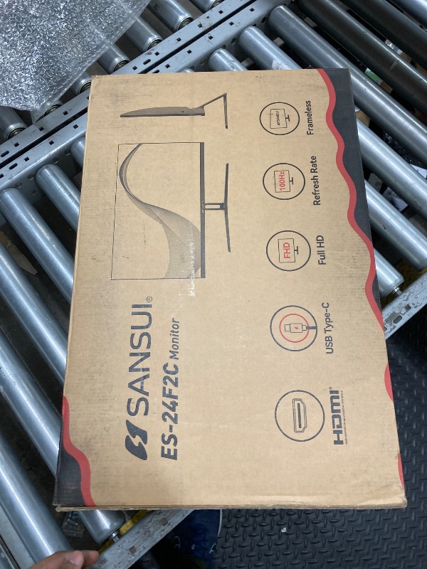 Photo 1 of ** Missing Power Cord ** SANSUI Monitor 24 inch 100Hz Computer Monitor?FHD 1080P PC Monitor?HDMI?FreeSync?HDR?Earphone Jack? Ergonomic Tilt for Home and Office