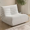Photo 1 of **2 Chair Set. Both pieces require some cleaning, due to shipment. Please see attached pictures below... **

WHGBJA Bean Bag Chair for Adults, Comfy Togo Sofa Bean Bag Couch Lounge Soft Teddy Material Furniture Gift High-Quality Bean Bag Chair, White 2 Pi