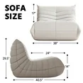 Photo 1 of **2 Chair Set. Both pieces require some cleaning, due to shipment. Please see attached pictures below... **

WHGBJA Bean Bag Chair for Adults, Comfy Togo Sofa Bean Bag Couch Lounge Soft Teddy Material Furniture Gift High-Quality Bean Bag Chair, White 2 Pi